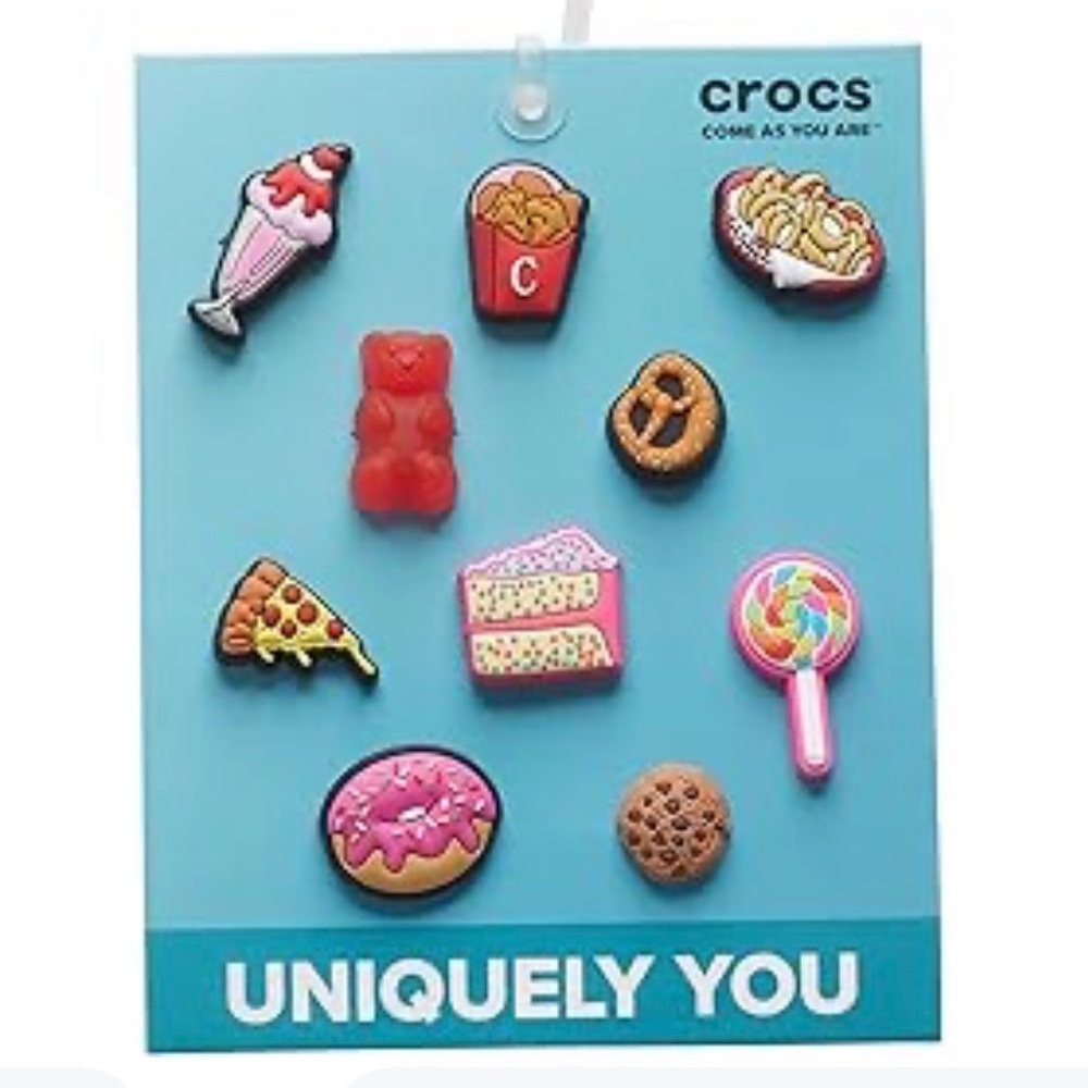 Crocs Jibbitz Food Lover Snacks 10 Pack New In Package